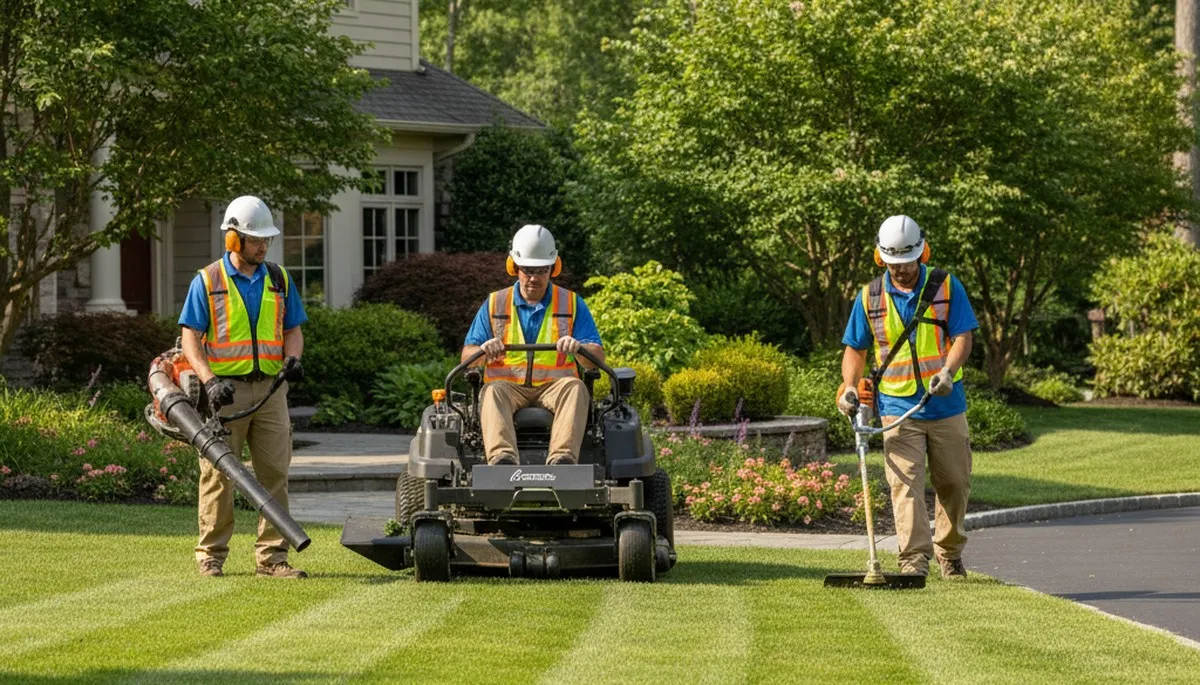 Arbor Tree Care lawn service in Bradenton, FL maintaining a healthy residential lawn