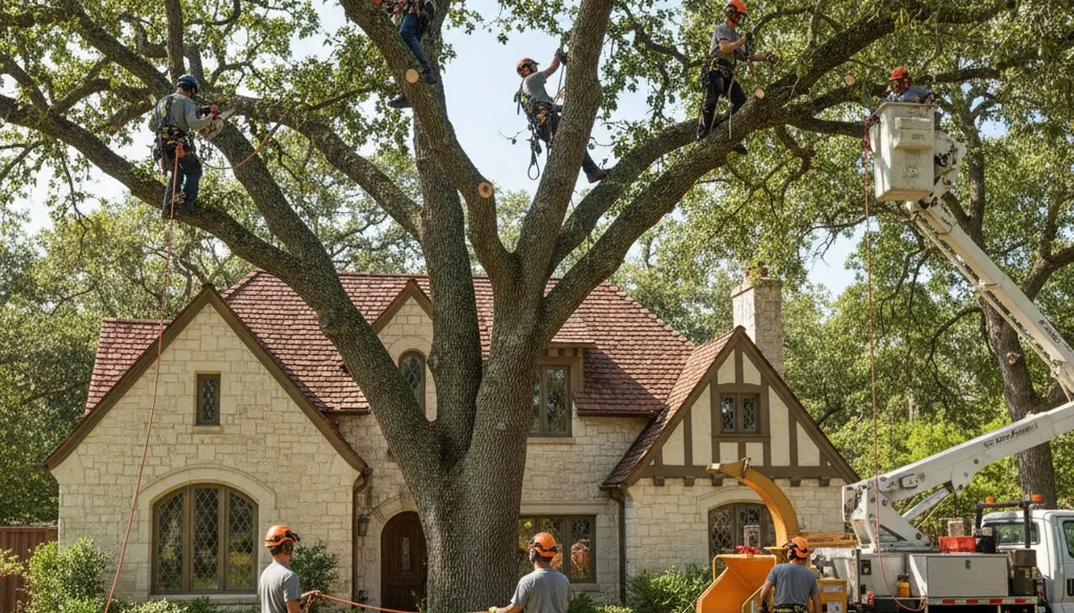 Tree service crew in Bradenton, FL providing professional tree trimming and removal services