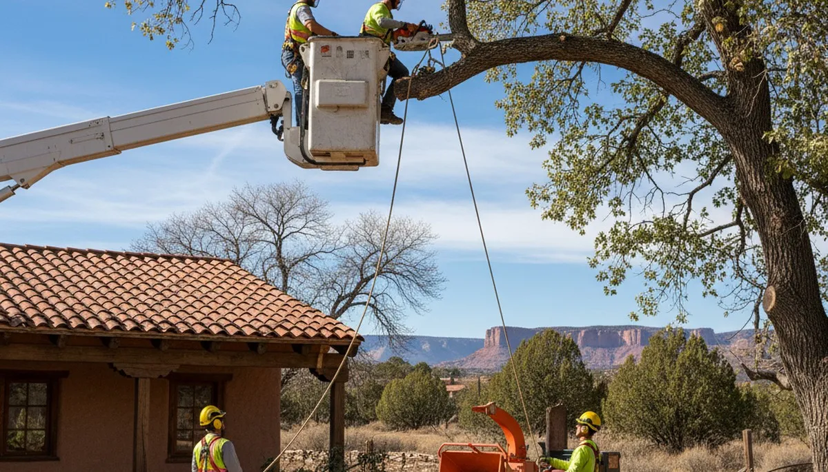 Tree service crew in Bradenton, FL providing professional tree care and removal services