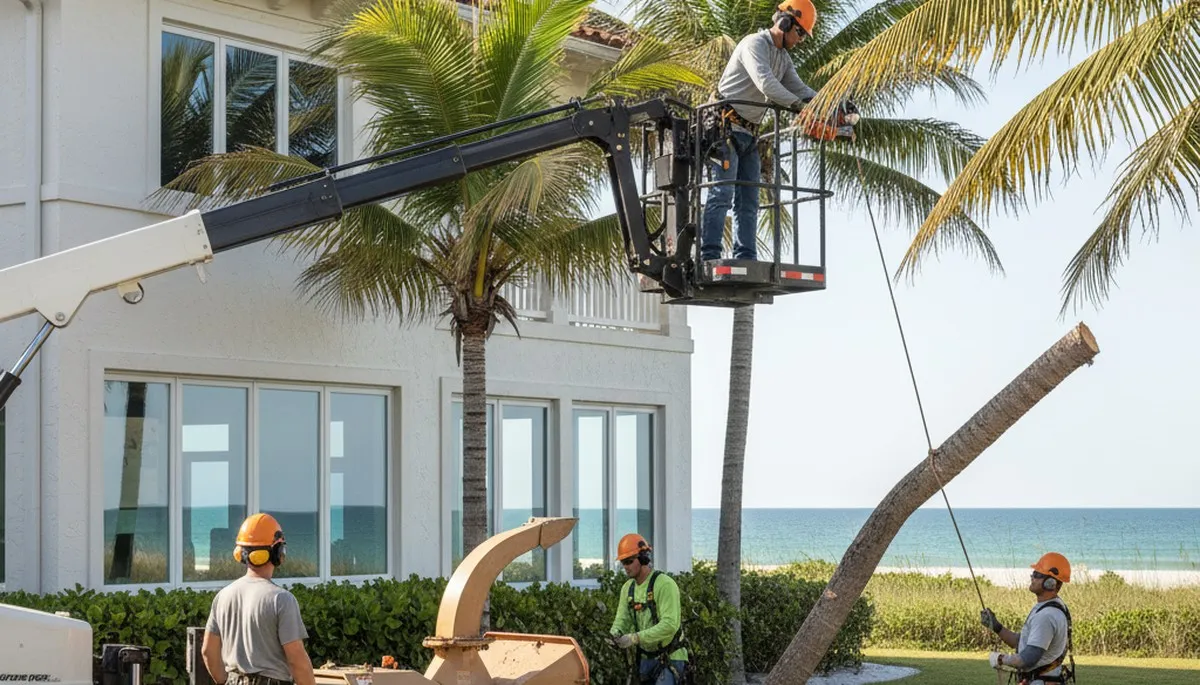 Tree service crew in Bradenton, FL providing professional tree trimming and removal services
