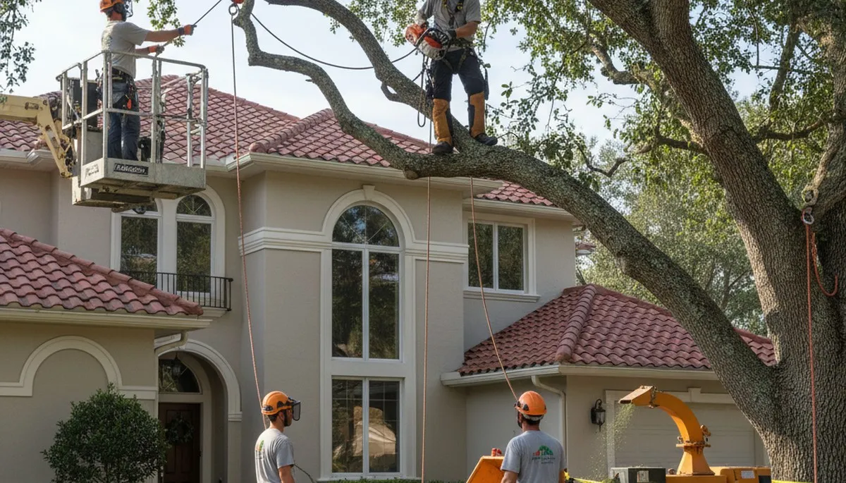 Bradenton, FL tree service crew providing professional tree trimming and removal services